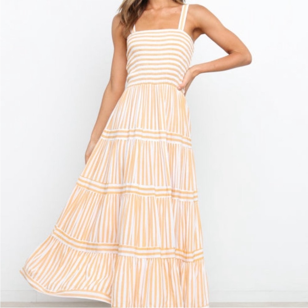 Petal and pup downtown dress in orange - S